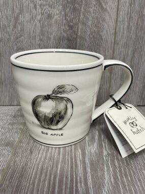 NWT Molly Hatch Anthropologie Big Apple Double Sided Rare Mug NYC New York